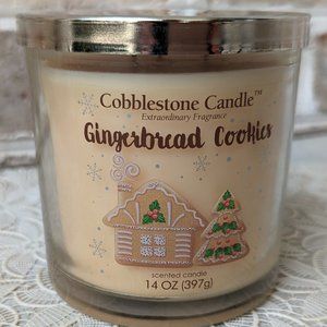 Kirkland's Gingerbread Cookies Triple Wick Jar Candle 3-Wick 14 oz Christmas